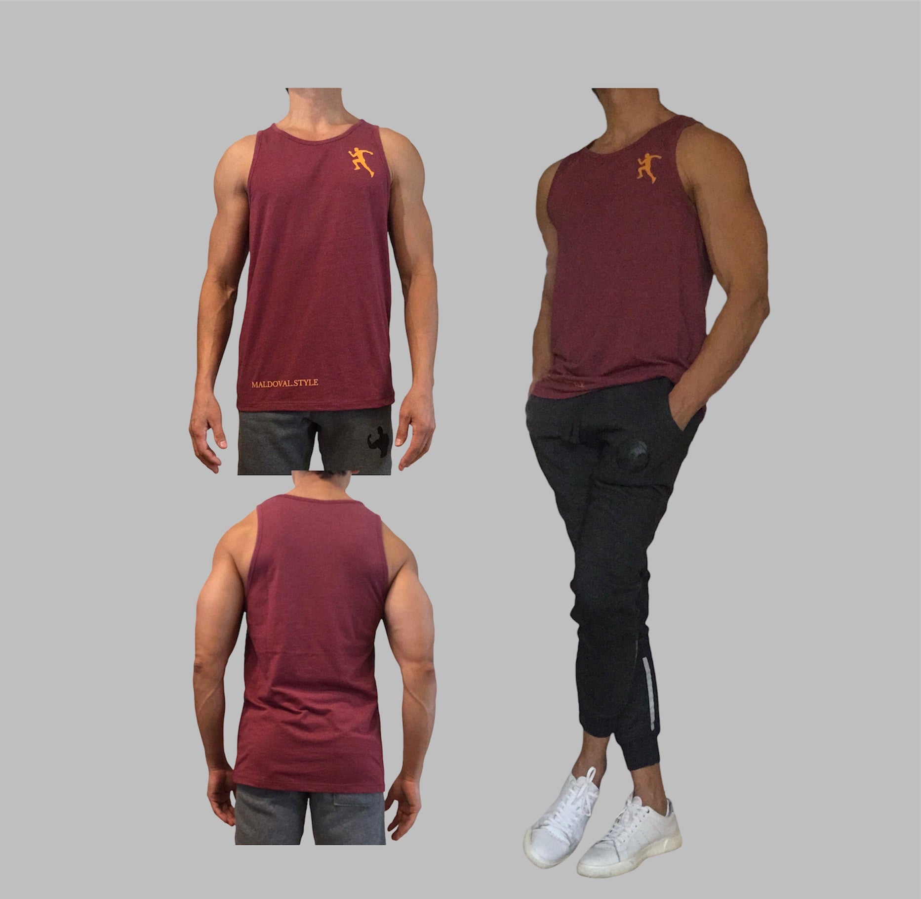 Unisex Muscle Tank Top (Man Running)