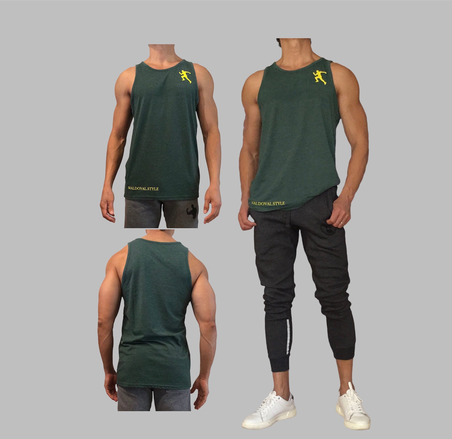 Unisex Muscle Tank Top (Man Running)